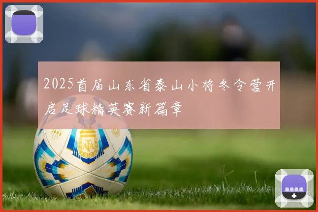 2025首届山东省泰山小将冬令营开启足球精英赛新篇章