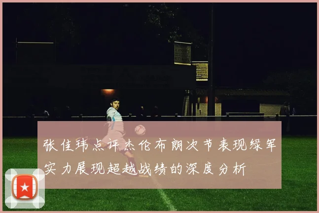 张佳玮点评杰伦布朗次节表现绿军实力展现超越战绩的深度分析